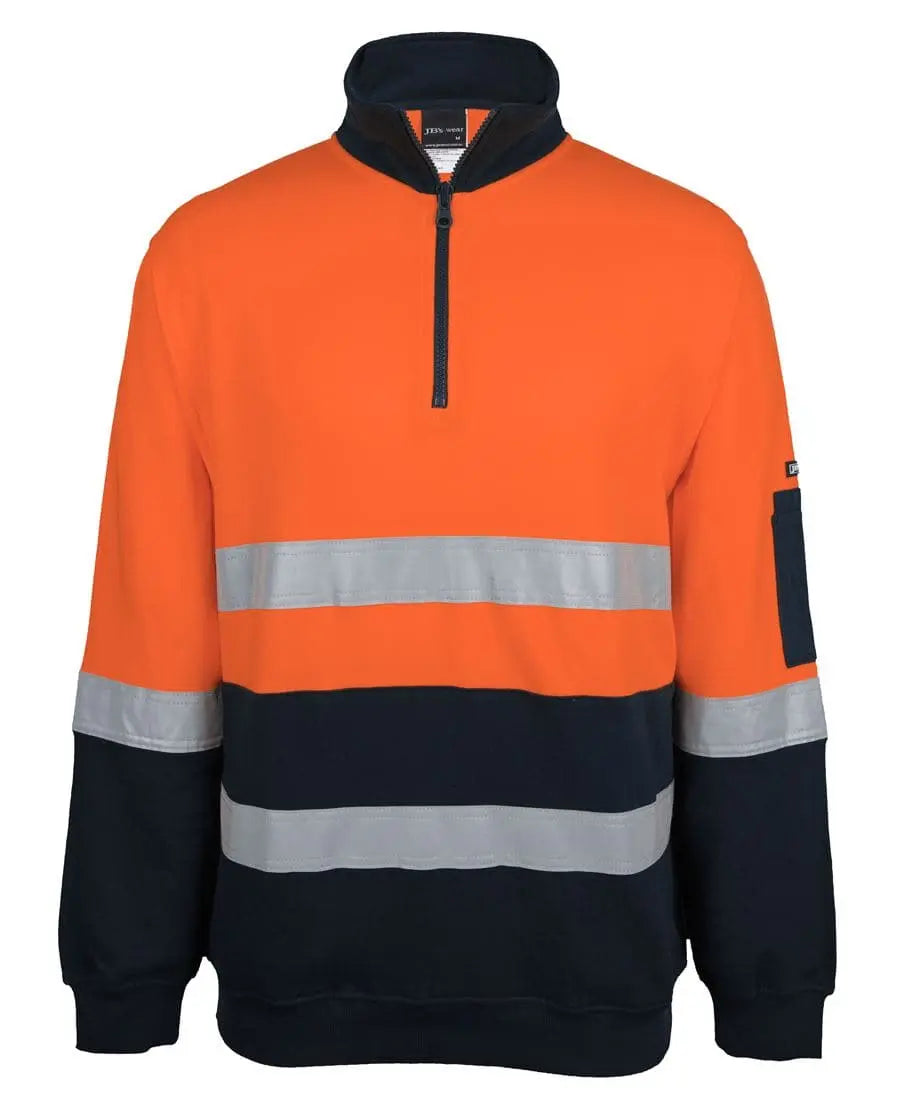 JB'S Hi-Vis 310 Cotton Day Night 1/2 Zip Fleece 6DVFM Jb's Wear